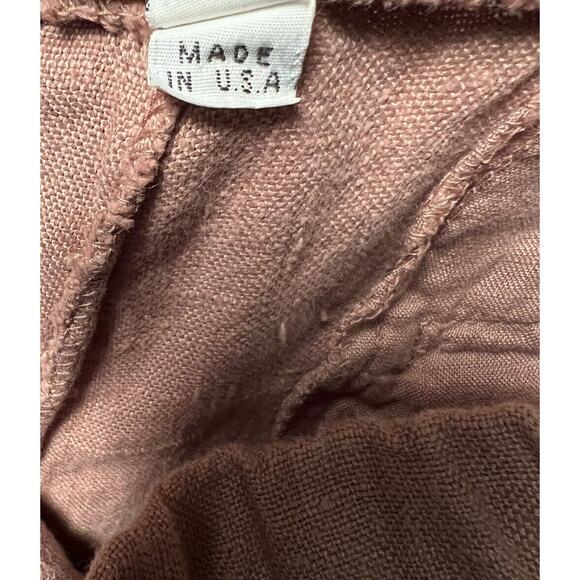 Christy Allen Women’s Linen Pant Size‎ L Waistband Button Front Made in USA - Picture 10 of 12